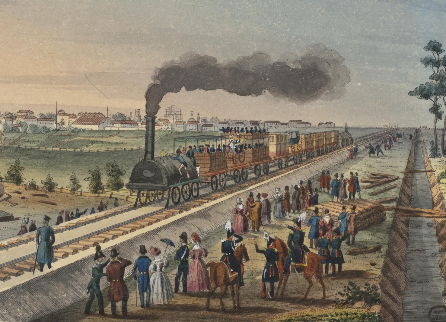 11 ноября 1837 года состоялось торжественное открытие первой железной дороги в России 