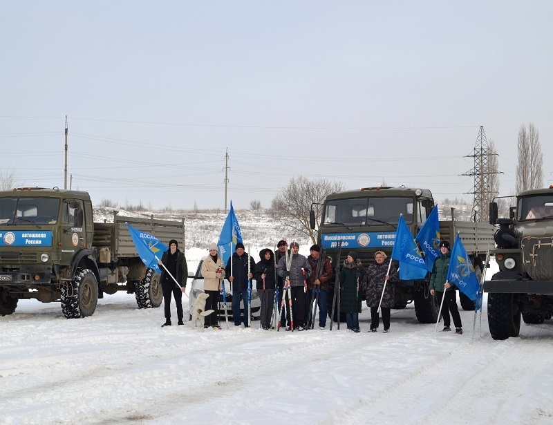 Михайловское оборонное общество провело в рамках Месячника оборонно-массовой работы «ДОСААФовскую лыжню – 2026»